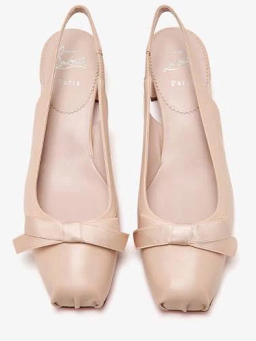 Christian Louboutin Mamaflirt Slingback with Bow Leather NWOT 1226